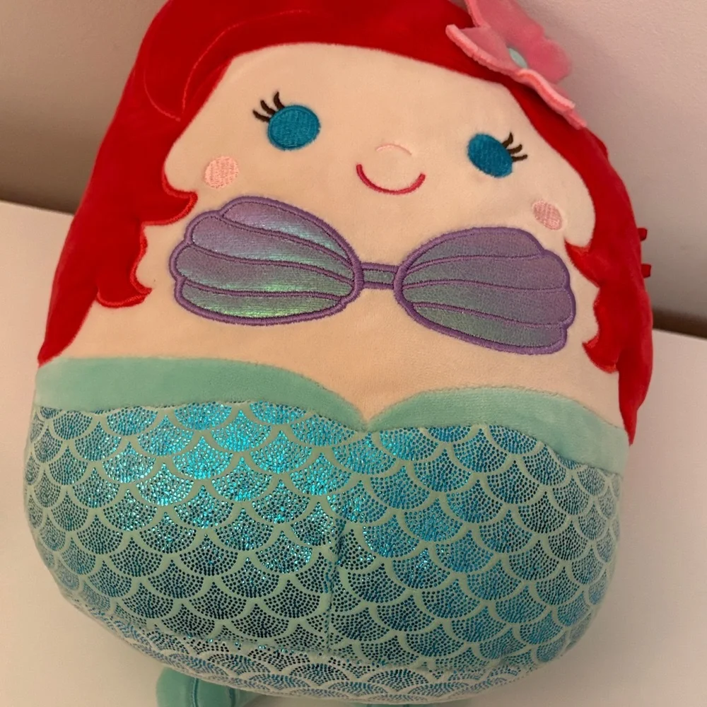 Disney Ariel and Flounder Squishmallow Set